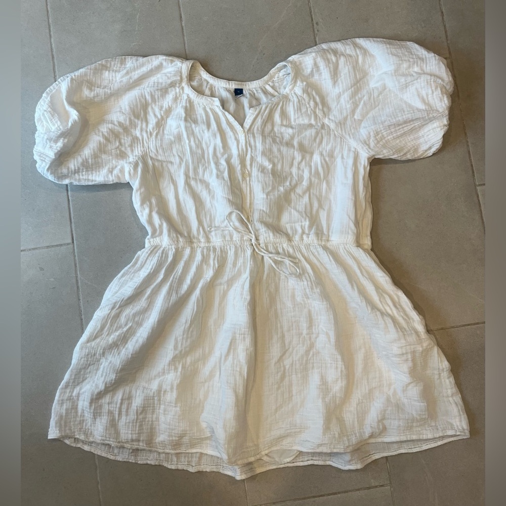Old Navy white linen dress